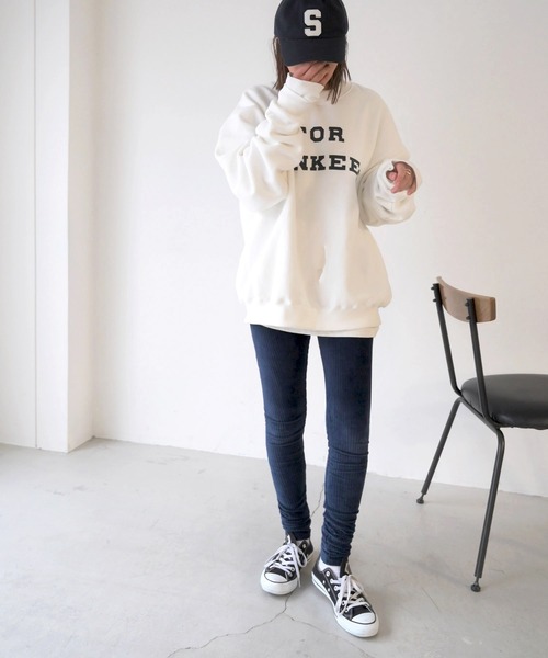 CANAL JEAN(キャナルジーン)の「arc はりぬきベロアレギンス(その他パンツ・レディース・ブラック/ネイビー/ブラウン/グレー/アイボリー・38)」の16枚目の写真