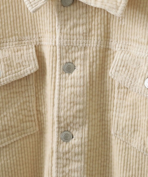 ZIP FIVE（ジップファイブ）の「【ZIP FIVE】 コーデュロイ ビッグシルエット Gジャン（デニムジャケット・メンズ・ブラック/ベージュ/ブラウン/グレー/カーキ/オレンジ/アイボリー/チャコール・MEDIUM/LARGE/X-LARGE）」の15枚目の写真