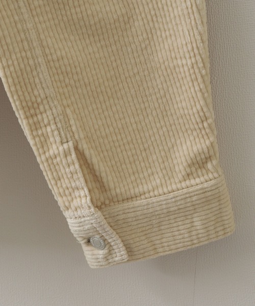 ZIP FIVE（ジップファイブ）の「【ZIP FIVE】 コーデュロイ ビッグシルエット Gジャン（デニムジャケット・メンズ・ブラック/ベージュ/ブラウン/グレー/カーキ/オレンジ/アイボリー/チャコール・MEDIUM/LARGE/X-LARGE）」の16枚目の写真