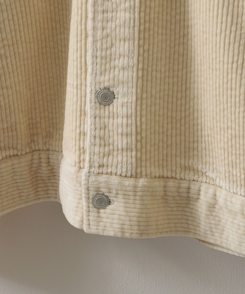 ZIP FIVE（ジップファイブ）の「【ZIP FIVE】 コーデュロイ ビッグシルエット Gジャン（デニムジャケット・メンズ・ブラック/ベージュ/ブラウン/グレー/カーキ/オレンジ/アイボリー/チャコール・MEDIUM/LARGE/X-LARGE）」の18枚目の写真