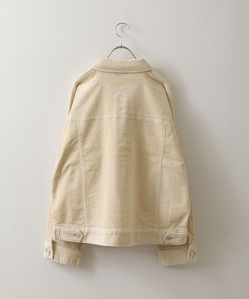 ZIP FIVE（ジップファイブ）の「【ZIP FIVE】 コーデュロイ ビッグシルエット Gジャン（デニムジャケット・メンズ・ブラック/ベージュ/ブラウン/グレー/カーキ/オレンジ/アイボリー/チャコール・MEDIUM/LARGE/X-LARGE）」の20枚目の写真