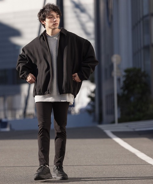 RAGEBLUE（レイジブルー）の「裏起毛レッグシャープスキニーパンツ/227924（チノパンツ・メンズ・ブラック・SMALL/MEDIUM/LARGE）」の2枚目の写真