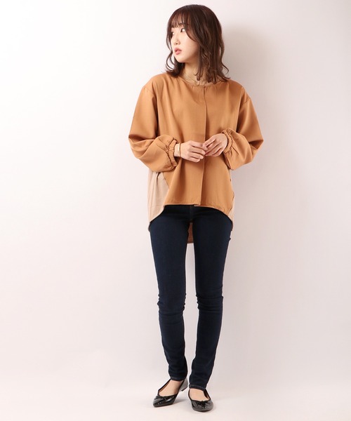 Anna Nicola(アンナニコラ)の「Anna Nicola 切り替えブラウス(シャツ/ブラウス・レディース・レッド/イエロー/ブラック・M)」の11枚目の写真