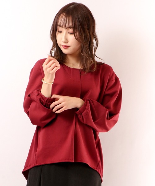 Anna Nicola(アンナニコラ)の「Anna Nicola 切り替えブラウス(シャツ/ブラウス・レディース・レッド/イエロー/ブラック・M)」の17枚目の写真
