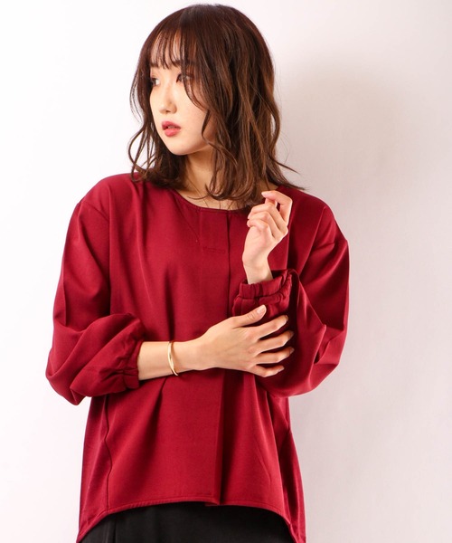 Anna Nicola(アンナニコラ)の「Anna Nicola 切り替えブラウス(シャツ/ブラウス・レディース・レッド/イエロー/ブラック・M)」の18枚目の写真