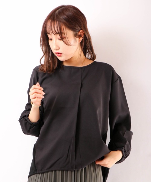 Anna Nicola(アンナニコラ)の「Anna Nicola 切り替えブラウス(シャツ/ブラウス・レディース・レッド/イエロー/ブラック・M)」の6枚目の写真