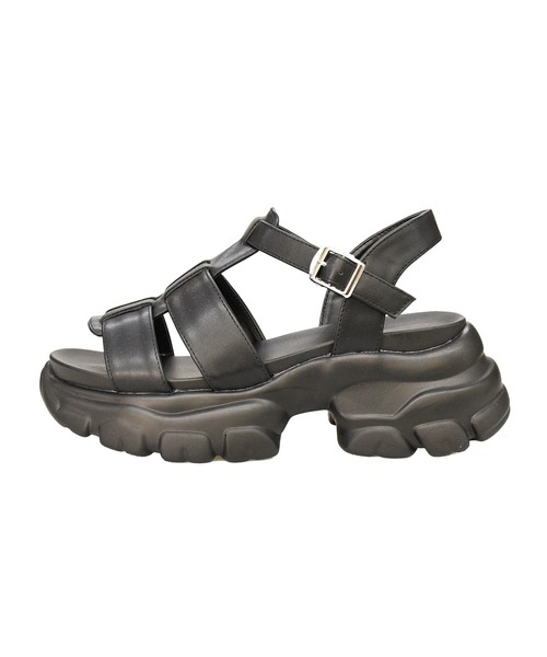 NOFALL(ノーフォール)の「厚底スニーカーソールベルトサンダル(サンダル・レディース・ホワイト/シルバー/ブラック・S/LL/L/M/3L)」の12枚目の写真