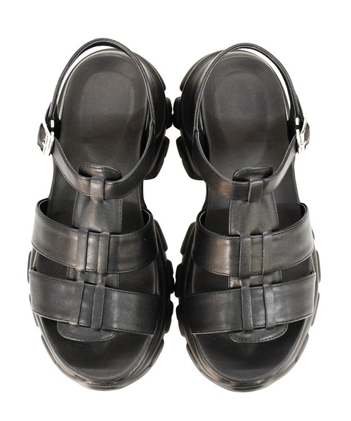 NOFALL(ノーフォール)の「厚底スニーカーソールベルトサンダル(サンダル・レディース・ホワイト/シルバー/ブラック・S/LL/L/M/3L)」の18枚目の写真