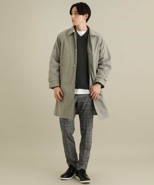 a.v.v(アーヴェヴェ)の「【2枚SET/洗濯機で洗える】カットソー付きVネックアゼニット(ニット/セーター・メンズ・ベージュ/ライトブルー/ネイビー/チャコールグレー/ピンク/ホワイト・50/46/48/44)」の14枚目の写真