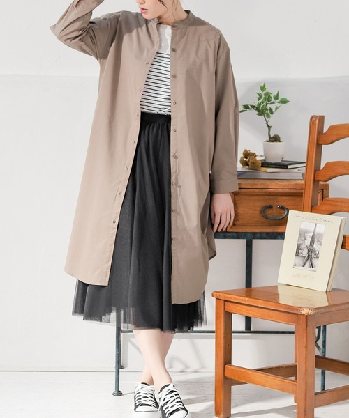 スタンドカラーワンピース シャツワンピース Honeys ハニーズ のファッション通販 Zozotown