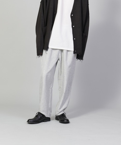 UNIIT(ユニット)の「【UNIIT/ユニット】テックリネンルーズ7分丈パンツ ワイドパンツ バギーボトム バルーンシルエット(その他パンツ・メンズ・チャコールグレー/グレー/ブルー・SMALL/MEDIUM/LARGE)」の1枚目の写真