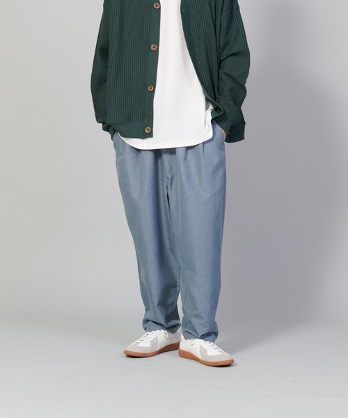 UNIIT(ユニット)の「【UNIIT/ユニット】テックリネンルーズ7分丈パンツ ワイドパンツ バギーボトム バルーンシルエット(その他パンツ・メンズ・チャコールグレー/グレー/ブルー・SMALL/MEDIUM/LARGE)」の3枚目の写真