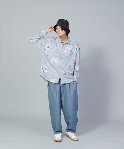 UNIIT(ユニット)の「【UNIIT/ユニット】テックリネンルーズ7分丈パンツ ワイドパンツ バギーボトム バルーンシルエット(その他パンツ・メンズ・チャコールグレー/グレー/ブルー・SMALL/MEDIUM/LARGE)」の17枚目の写真