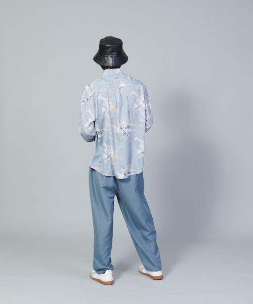 UNIIT(ユニット)の「【UNIIT/ユニット】テックリネンルーズ7分丈パンツ ワイドパンツ バギーボトム バルーンシルエット(その他パンツ・メンズ・チャコールグレー/グレー/ブルー・SMALL/MEDIUM/LARGE)」の21枚目の写真