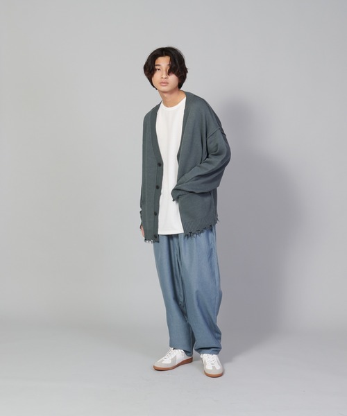 UNIIT(ユニット)の「【UNIIT/ユニット】テックリネンルーズ7分丈パンツ ワイドパンツ バギーボトム バルーンシルエット(その他パンツ・メンズ・チャコールグレー/グレー/ブルー・SMALL/MEDIUM/LARGE)」の20枚目の写真