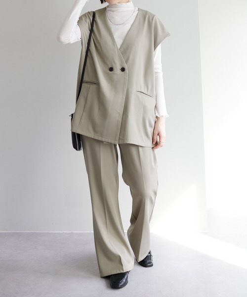 DISCOAT（ディスコート）の「【WEB限定】ミドルベスト（ベスト・レディース・ブラック/グレー/ライトベージュ/グレイッシュベージュ・FREE）」の22枚目の写真