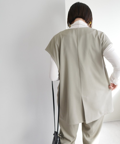 DISCOAT（ディスコート）の「【WEB限定】ミドルベスト（ベスト・レディース・ブラック/グレー/ライトベージュ/グレイッシュベージュ・FREE）」の5枚目の写真