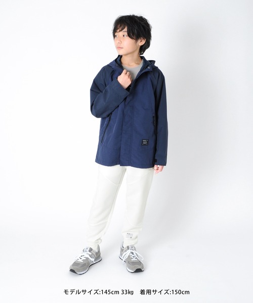 GLAZOS（グラソス）の「[テーパード]裏毛・ファスナーポケットスウェットパンツ【セットアップ対応】（スウェットパンツ・キッズ・ホワイト/ブラック/ブルー・130cm/140cm/150cm/160cm/170cm）」の6枚目の写真