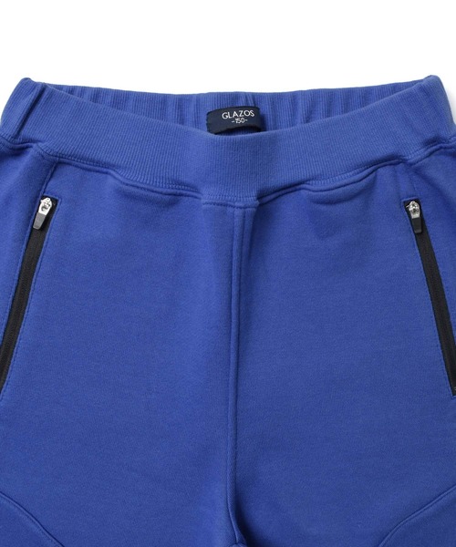 GLAZOS（グラソス）の「[テーパード]裏毛・ファスナーポケットスウェットパンツ【セットアップ対応】（スウェットパンツ・キッズ・ホワイト/ブラック/ブルー・130cm/140cm/150cm/160cm/170cm）」の8枚目の写真