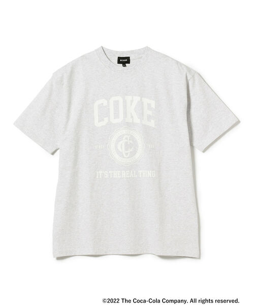 BEAMS（ビームス）の「Coca-Cola / 別注 College Logo T-shirt（Tシャツ/カットソー・メンズ・ライトグレー/ブラック・SMALL/MEDIUM/LARGE/X-LARGE）」の10枚目の写真