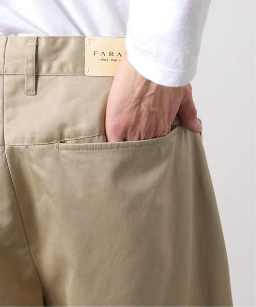 FARAH（ファーラー）の「【FARAH/ファーラー】1タック ワイドテーパード チノパンツ（チノパンツ・メンズ・ベージュ・34/30/32）」の8枚目の写真