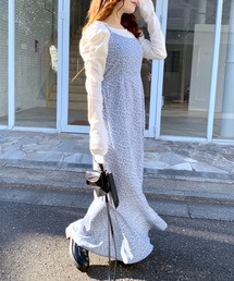 OLIVE des OLIVE | 【WEB限定】テレコインナー×キャミワンピースset(ワンピース)