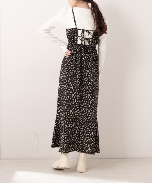 OLIVE des OLIVE（オリーブデオリーブ）の「【WEB限定】テレコインナー×キャミワンピースset（ワンピース・レディース・ブラック/オフホワイト/サックスブルー・FREE）」の19枚目の写真