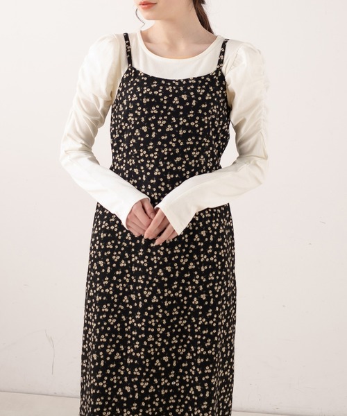 OLIVE des OLIVE（オリーブデオリーブ）の「【WEB限定】テレコインナー×キャミワンピースset（ワンピース・レディース・ブラック/オフホワイト/サックスブルー・FREE）」の20枚目の写真