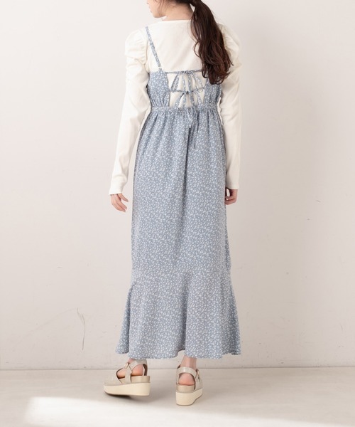 OLIVE des OLIVE（オリーブデオリーブ）の「【WEB限定】テレコインナー×キャミワンピースset（ワンピース・レディース・ブラック/オフホワイト/サックスブルー・FREE）」の13枚目の写真