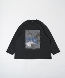DOOPZ | Paint graphic square long-T/ペイントグラフィックスクエアロンT(Tシャツ/カットソー)