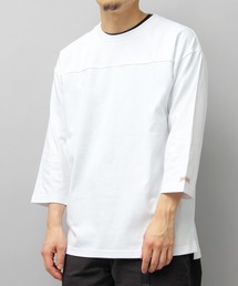 Goodwear | 7.6オンス USAコットン 切替 七分袖 フットボール Tシャツ レギュラーシルエット(Tシャツ/カットソー)