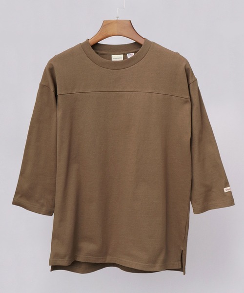 セール】7.6オンス USAコットン 切替 七分袖 フットボール Tシャツ