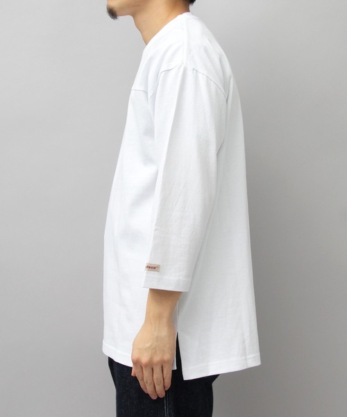 Goodwear（グッドウェア）の「7.6オンス USAコットン 切替 七分袖 フットボール Tシャツ レギュラーシルエット（Tシャツ/カットソー・メンズ・ホワイト/ブラック/ブラック系その他/パープル/ブルー/グレー/ベージュ/ブラウン系その他/カーキ/ミント/グリーン/ネイビー/スミクロ/ブラウン系その他2・M/L/XL）」の21枚目の写真