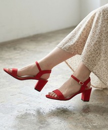 LibertyDoll 7.5㎝チャンキーヒールセパレートストラップサンダル