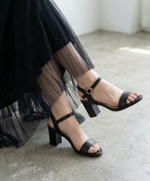 LibertyDoll | LibertyDoll 7.5㎝チャンキーヒールセパレートストラップサンダル(サンダル)