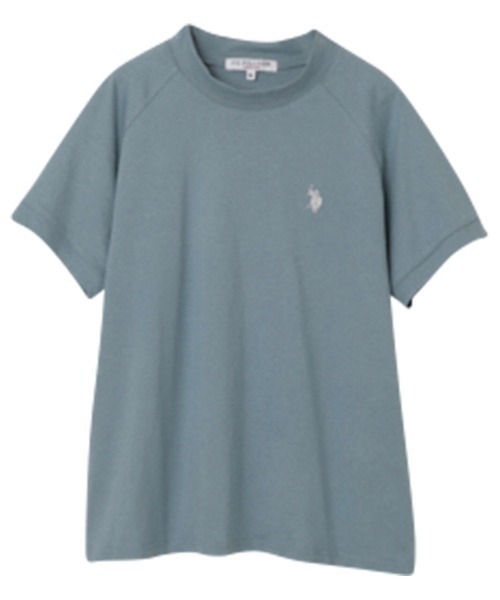 U.S. POLO ASSN.(ユーエスポロアッスン)の「U.S. POLO ASSN./ユーエスポロアッスン 綿100%ワンポイント刺繍プチハイネックTシャツ(Tシャツ/カットソー・レディース・ネイビー/モカ/セージグリーン/オフホワイト/ブラック系その他/ホワイト系その他・L/LL/M)」の11枚目の写真