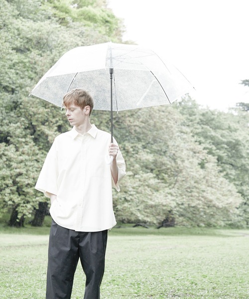 ESPONT（エスポント）の「【ESPONT】organic cotton half sleeve shirt（シャツ/ブラウス・メンズ・オリーブ/アイボリー・S/M/L）」の4枚目の写真