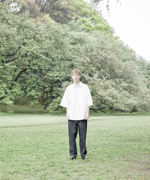 ESPONT（エスポント）の「【ESPONT】organic cotton half sleeve shirt（シャツ/ブラウス・メンズ・オリーブ/アイボリー・S/M/L）」の9枚目の写真