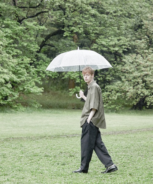 ESPONT（エスポント）の「【ESPONT】organic cotton half sleeve shirt（シャツ/ブラウス・メンズ・オリーブ/アイボリー・S/M/L）」の14枚目の写真