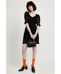 CUT LACE S/OP カット レース ミニワンピース