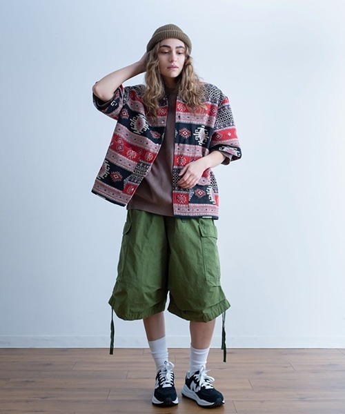 Universal Style Wear（ユニバーサルスタイルウェア）の「Universal Style Wear ファティーグ バズーカ カーゴ ショーツ（カーゴパンツ・メンズ・カーキ/オフホワイト/ブラック/グレイッシュベージュ・MEDIUM/LARGE/X-LARGE）」の11枚目の写真