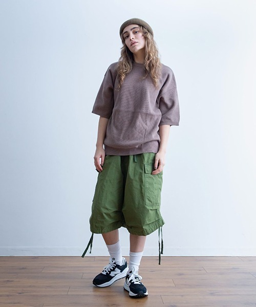 Universal Style Wear（ユニバーサルスタイルウェア）の「Universal Style Wear ファティーグ バズーカ カーゴ ショーツ（カーゴパンツ・メンズ・カーキ/オフホワイト/ブラック/グレイッシュベージュ・MEDIUM/LARGE/X-LARGE）」の12枚目の写真