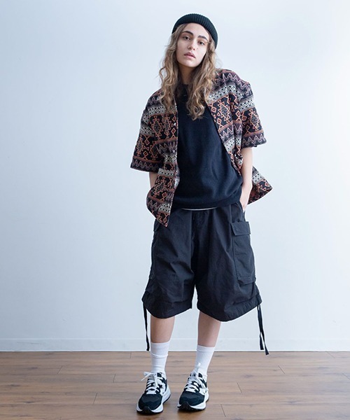 Universal Style Wear（ユニバーサルスタイルウェア）の「Universal Style Wear ファティーグ バズーカ カーゴ ショーツ（カーゴパンツ・メンズ・カーキ/オフホワイト/ブラック/グレイッシュベージュ・MEDIUM/LARGE/X-LARGE）」の7枚目の写真