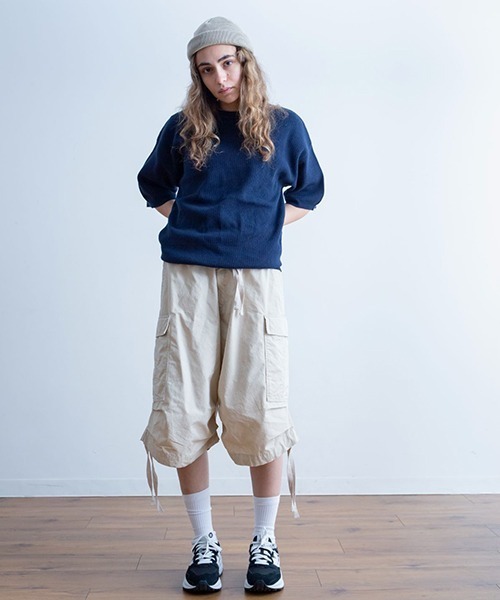 Universal Style Wear（ユニバーサルスタイルウェア）の「Universal Style Wear ファティーグ バズーカ カーゴ ショーツ（カーゴパンツ・メンズ・カーキ/オフホワイト/ブラック/グレイッシュベージュ・MEDIUM/LARGE/X-LARGE）」の6枚目の写真