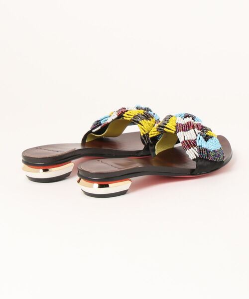 MANA（マナ）の「MANA マナ ビーズデザインフラットミュール（サンダル