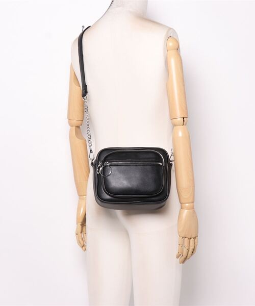 one way（ワンウェイ）の「横型ショルダーバッグ（ショルダーバッグ・レディース・ブラック/ブラック系その他/ライトグリーン・FREE）」の9枚目の写真