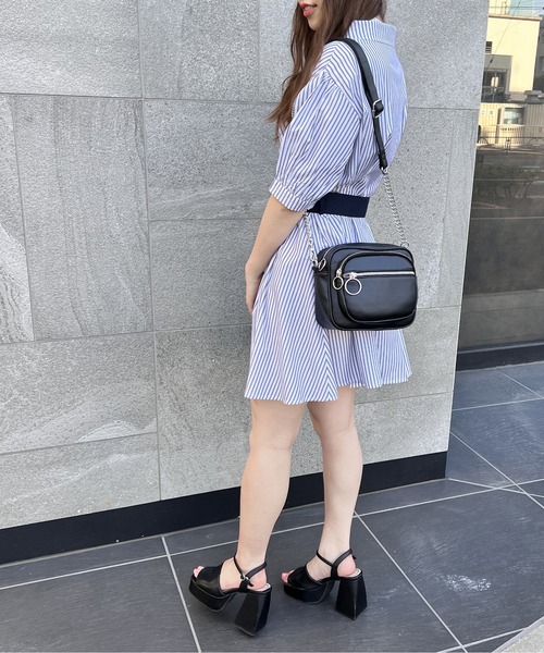 one way（ワンウェイ）の「横型ショルダーバッグ（ショルダーバッグ・レディース・ブラック/ブラック系その他/ライトグリーン・FREE）」の11枚目の写真