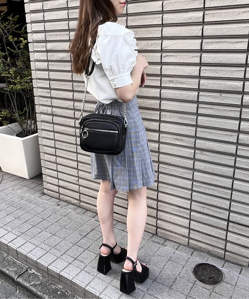 one way（ワンウェイ）の「横型ショルダーバッグ（ショルダーバッグ・レディース・ブラック/ブラック系その他/ライトグリーン・FREE）」の13枚目の写真