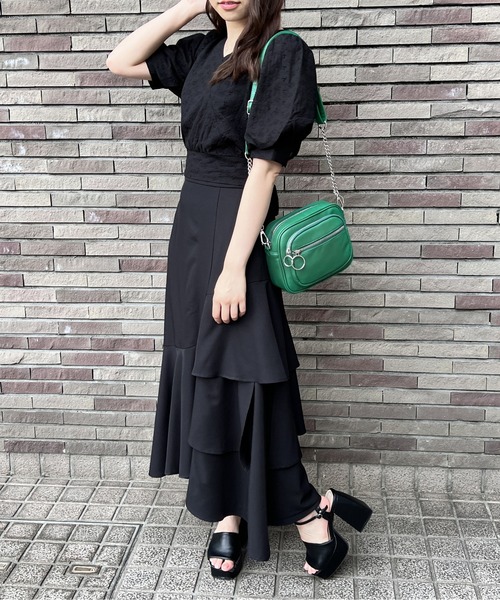 one way（ワンウェイ）の「横型ショルダーバッグ（ショルダーバッグ・レディース・ブラック/ブラック系その他/ライトグリーン・FREE）」の16枚目の写真