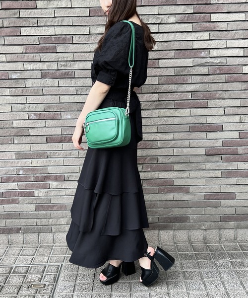 one way（ワンウェイ）の「横型ショルダーバッグ（ショルダーバッグ・レディース・ブラック/ブラック系その他/ライトグリーン・FREE）」の17枚目の写真